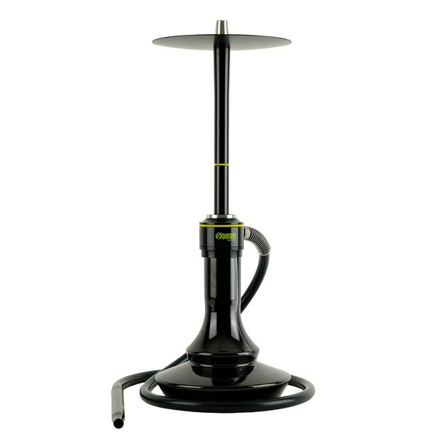 NOVA HOOKAH - BLACK GLASS-BLACK BODY