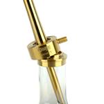 INFINITY HOOKAH - GOLD GLASS-GOLD BODY