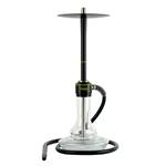 NOVA HOOKAH - CLEAR GLASS-BLACK BODY