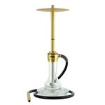 NOVA HOOKAH - CLEAR GLASS-GOLD BODY