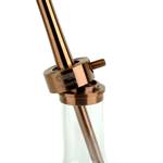 INFINITY HOOKAH - CLEAR GLASS-BRONZE BODY