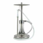 INFINITY HOOKAH - SILVER GLASS-SILVER BODY