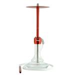 NOVA HOOKAH - CLEAR GLASS-RED BODY