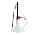 INFINITY HOOKAH - WHITE GLASS-BRONZE BODY