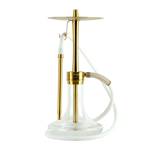 INFINITY HOOKAH - CLEAR GLASS-GOLD BODY