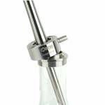 INFINITY HOOKAH - CLEAR GLASS-SILVER BODY